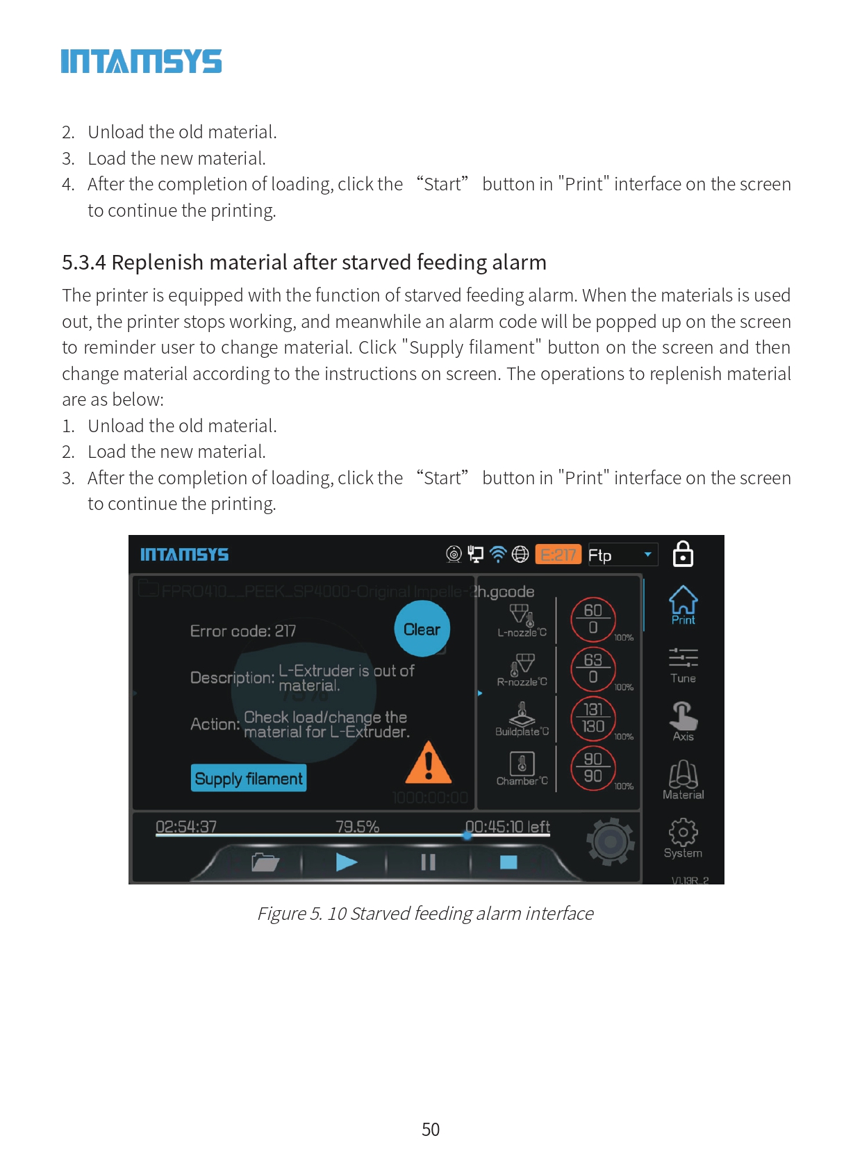 INTAMSYS FUNMAT PRO 410 사용자 가이드 매뉴얼 인탐시스 펀맷프로 PEEK 엔지니어링소재 덕유항공