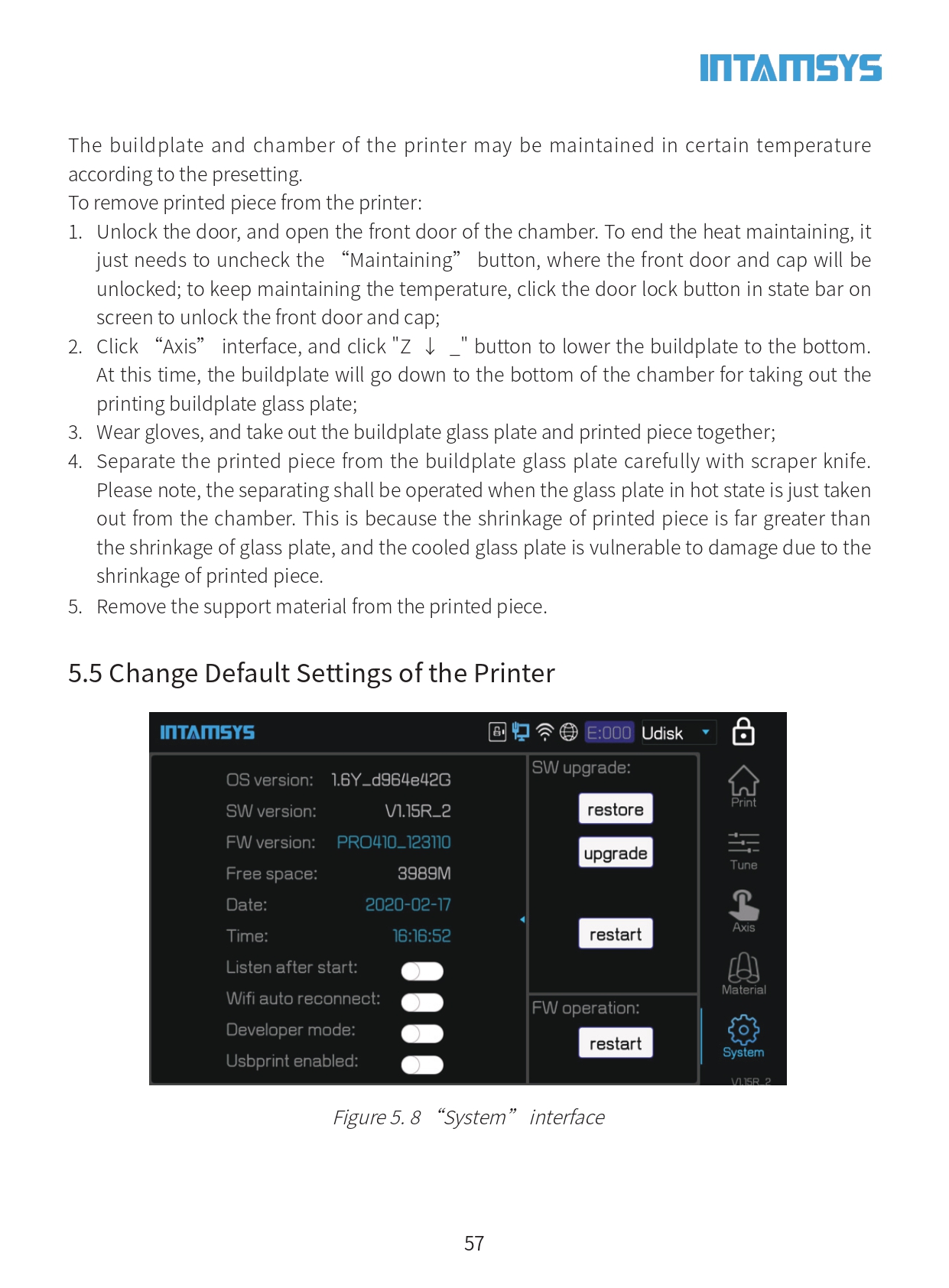 INTAMSYS FUNMAT PRO 410 사용자 가이드 매뉴얼 인탐시스 펀맷프로 PEEK 엔지니어링소재 덕유항공